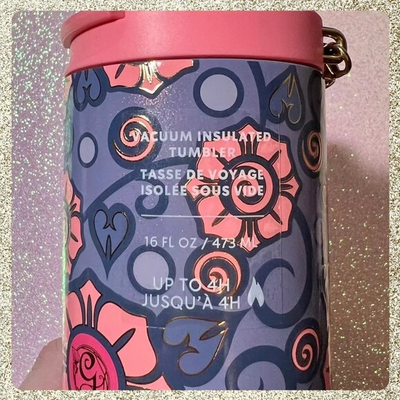 Starbucks x Wicked Glinda 16oz Insulated Tumbler w/ Charm NWT HTF - Picture 5 of 9